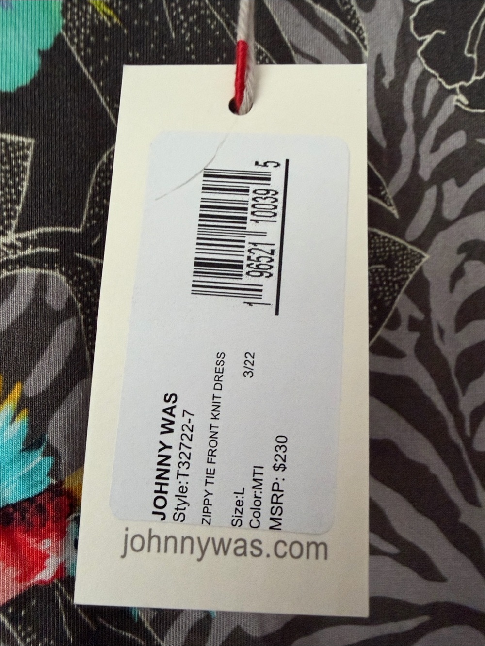 Johnny Was zippy tie front knit dress - Picture 5 of 8